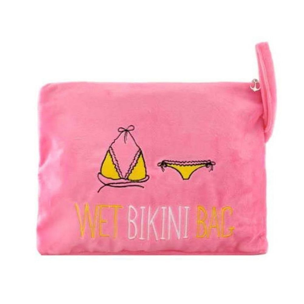 Becky Wet Bathing Suit Bag Plastic InteriorโBikini Handbag